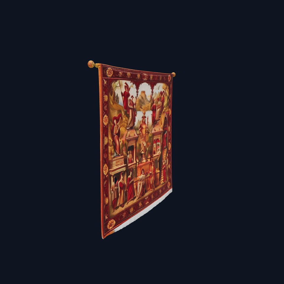 Renaissance Tapestry Artwork model pack
